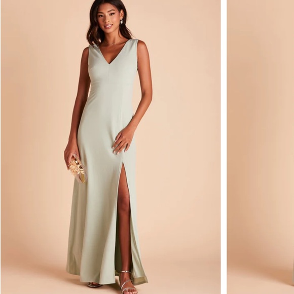 Brand new bird at grey sage green bridesmaid dress - Picture 1 of 5